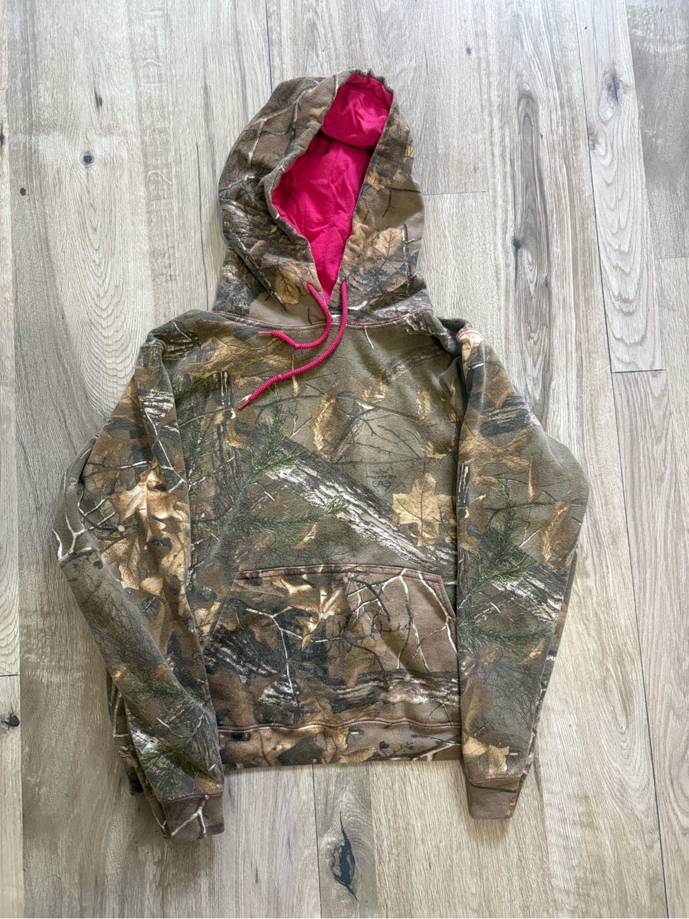 Realtree camo hoodie pink lined
